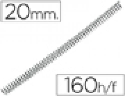 Espiral q-connect metalica 64 5:1 20mm 1,2mm caixa de 100 unidades , Q-connect , 64075 , 5705831044340